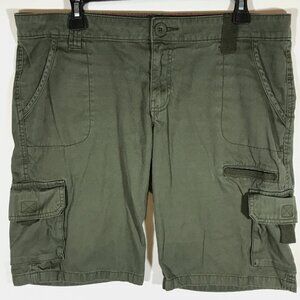Dickies Women's 12 Relaxed Olive Green Cargo Shorts